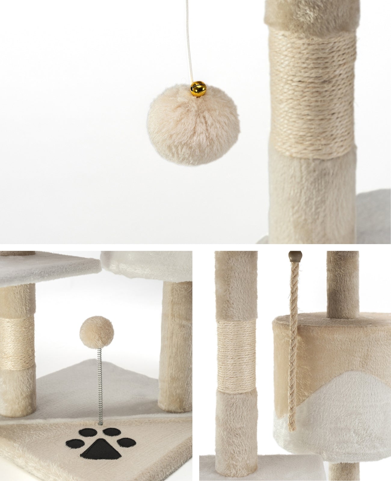 Altura del árbol para gatos 112 cm