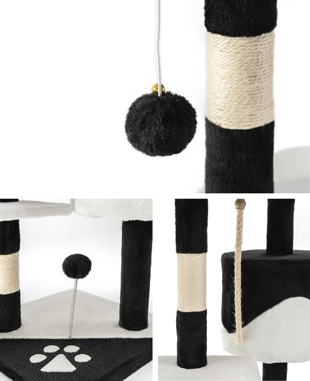 Altura del árbol para gatos 112 cm