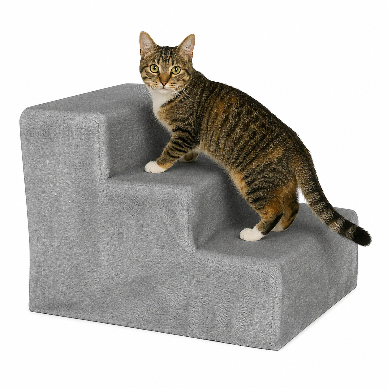 Escaleras para gatos con funda de felpa