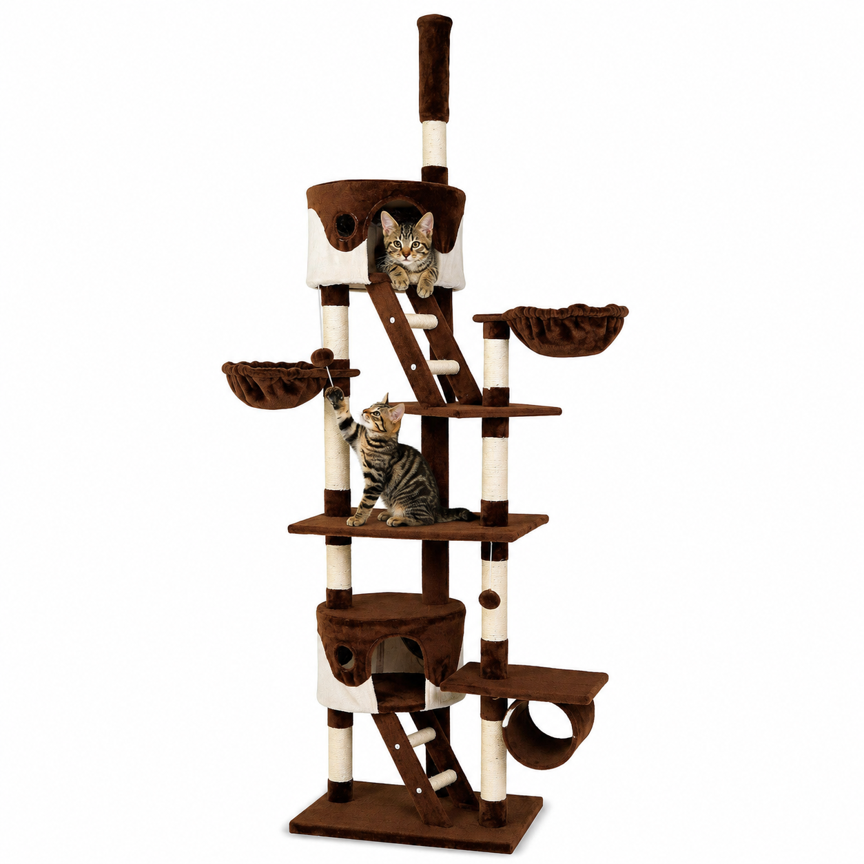 Rascador para gatos Árbol escalador arañar Juguete para Mascotas Sisal