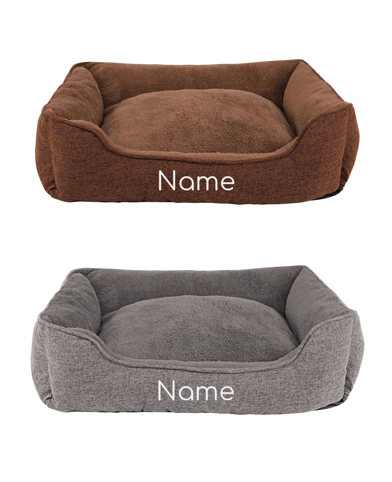 Cama para mascotas moteada, personalizada