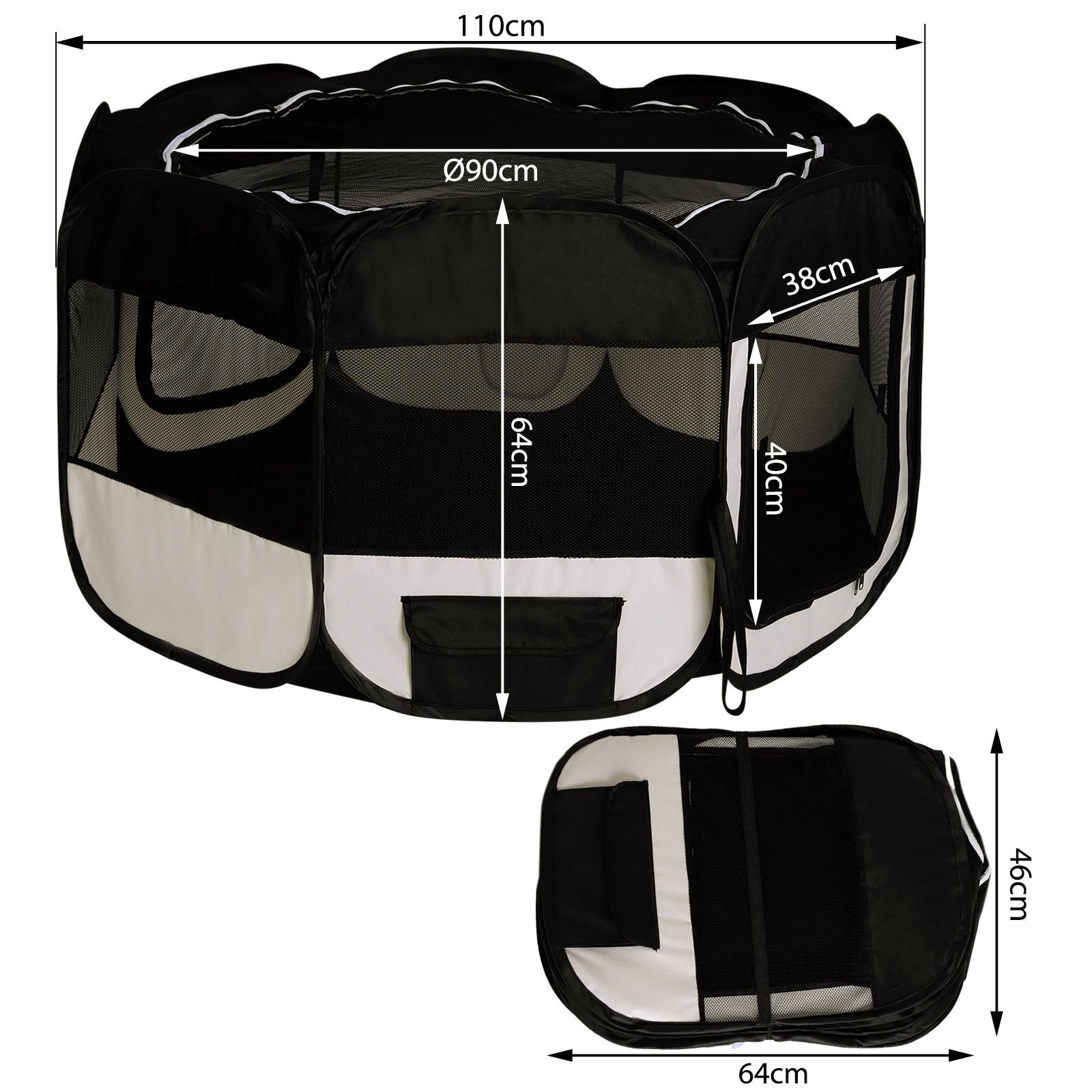 Parque para cachorros plegable