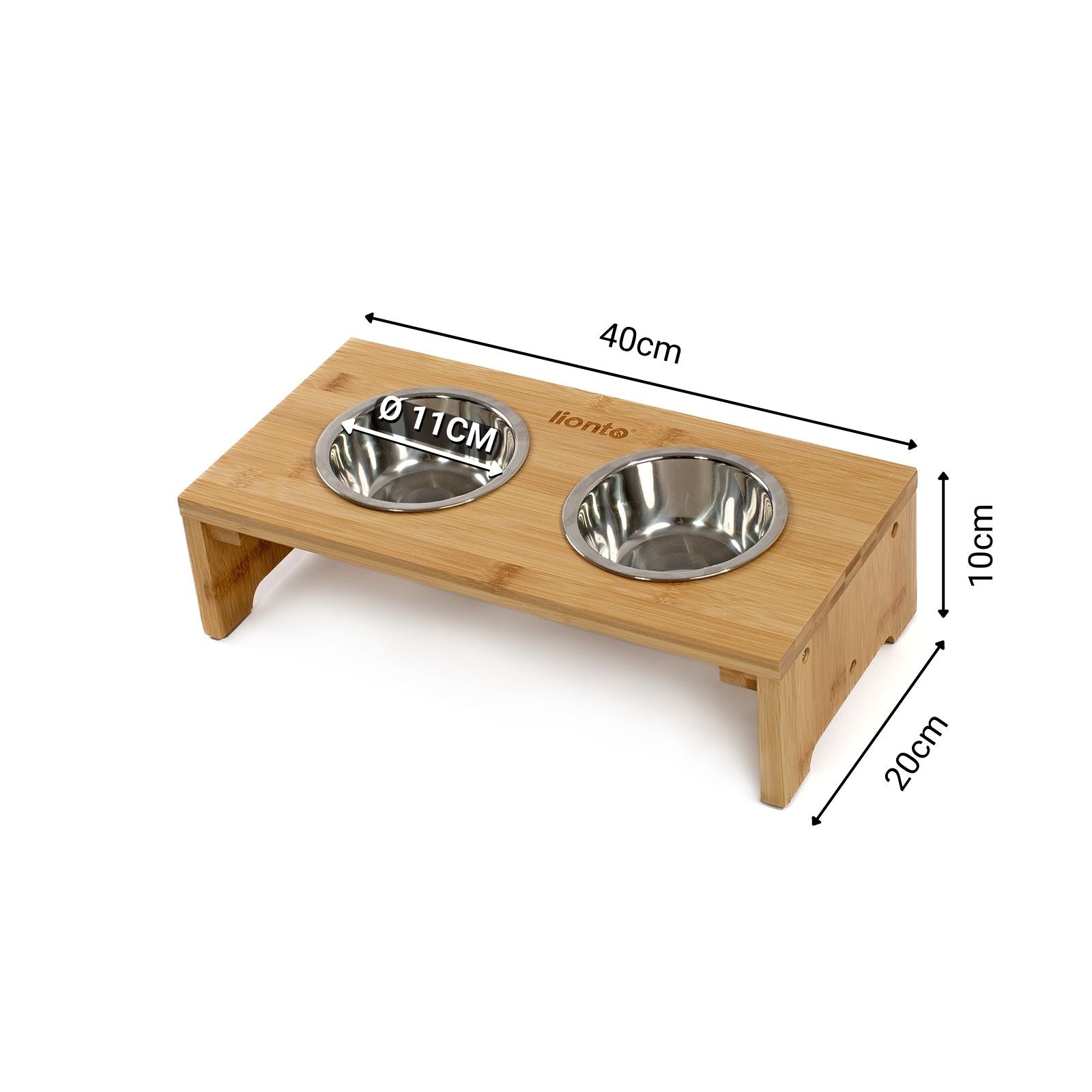 Estación de alimentación de bambú elevada