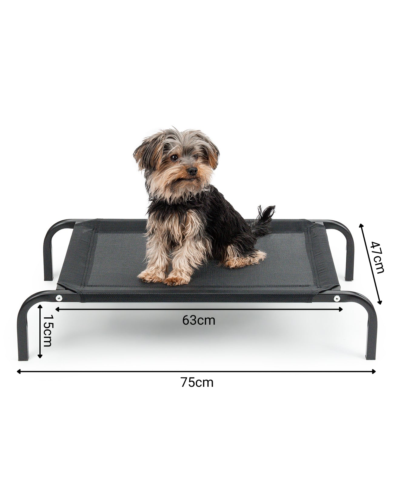 Tumbona elevada para perros para casa y jardín