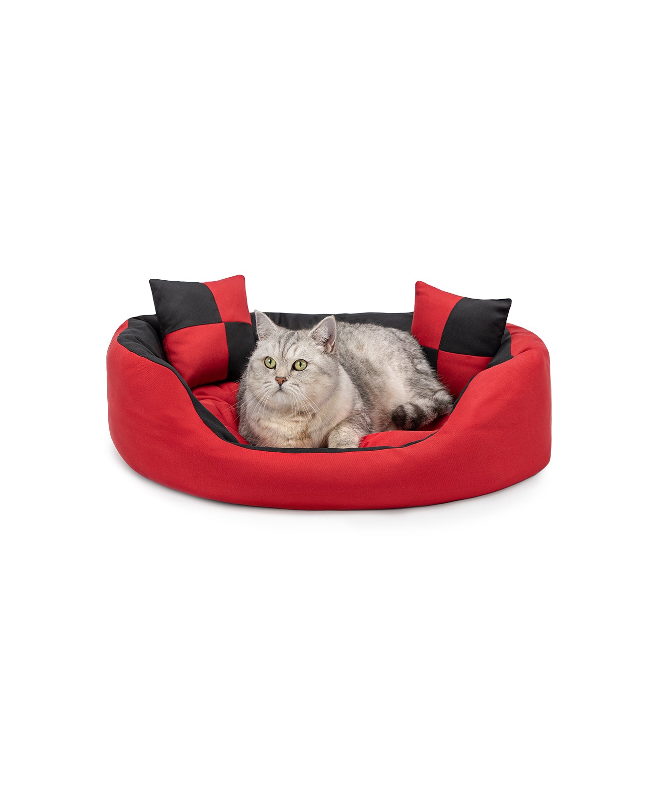 Cama para gatos 4 en 1 con cojín reversible