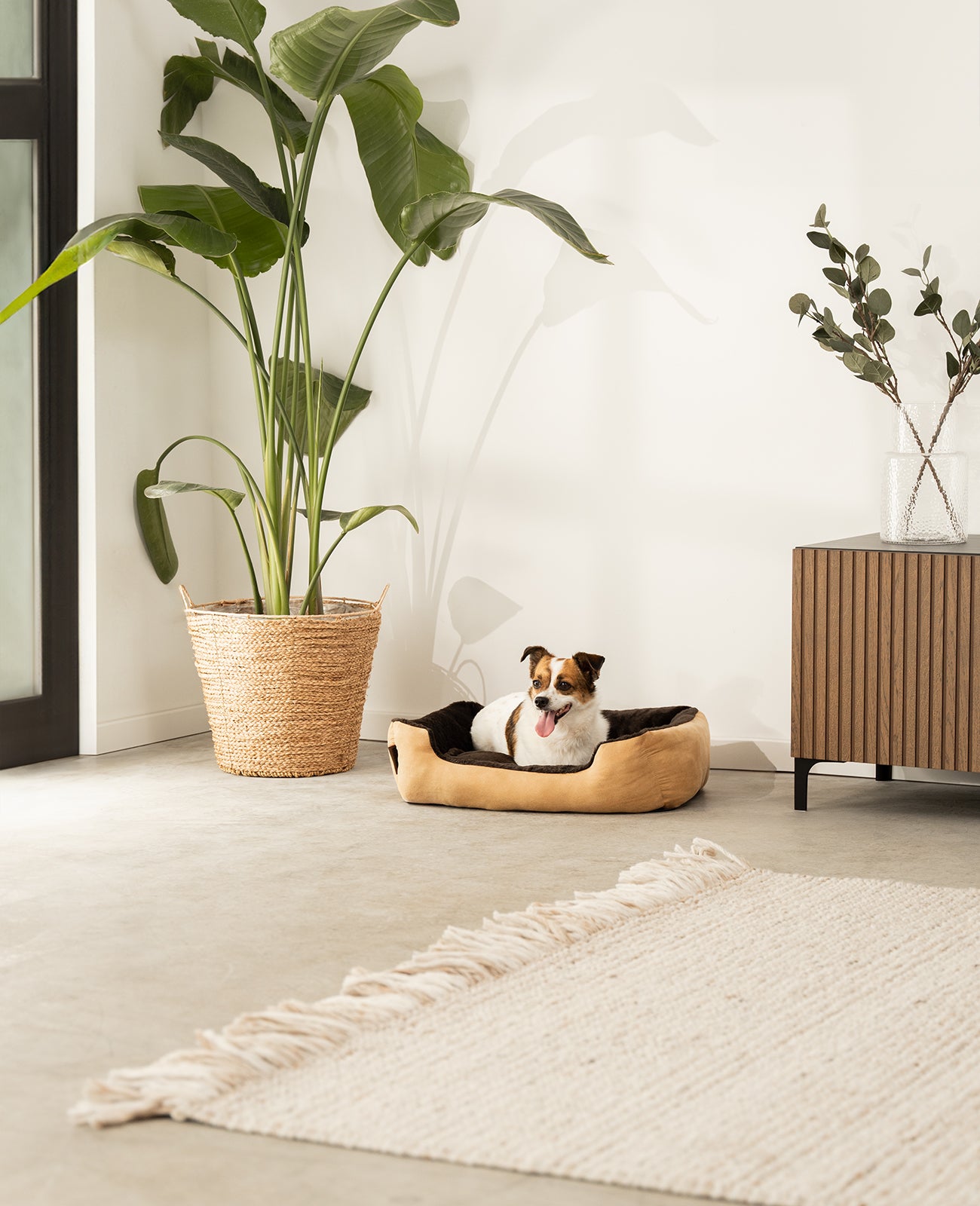 Cama para perros con cojín reversible