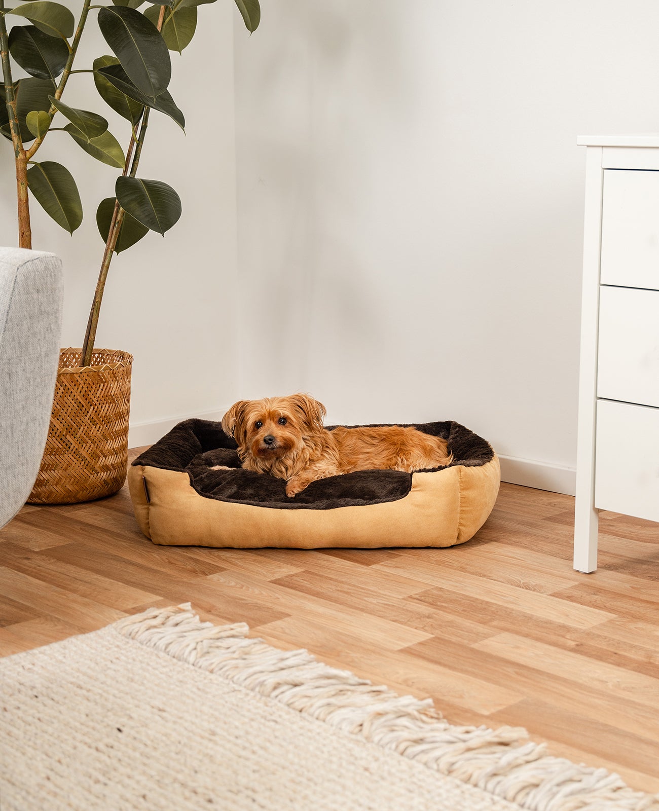 Cama para perros con cojín reversible