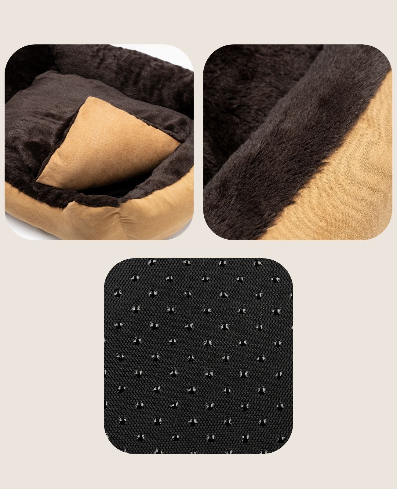 Cama para gatos con cojín reversible