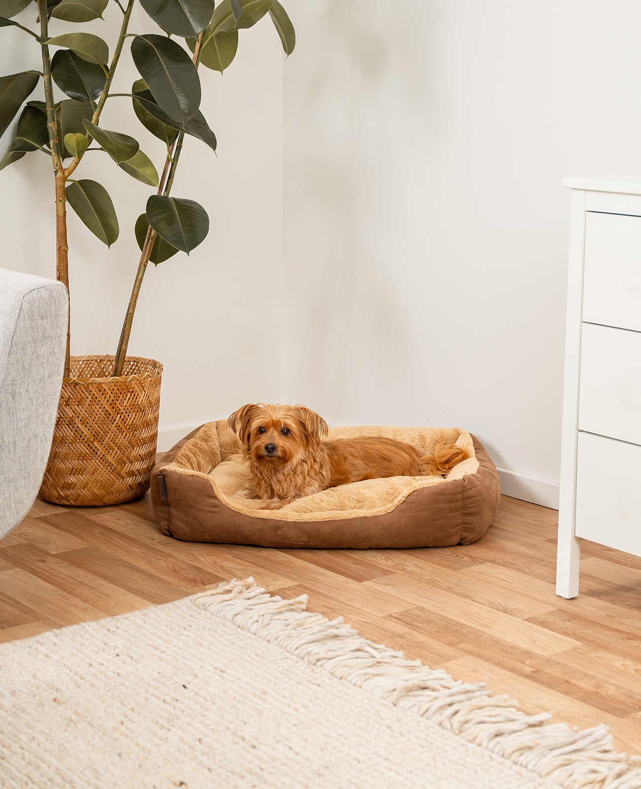 Cama para perros con cojín reversible