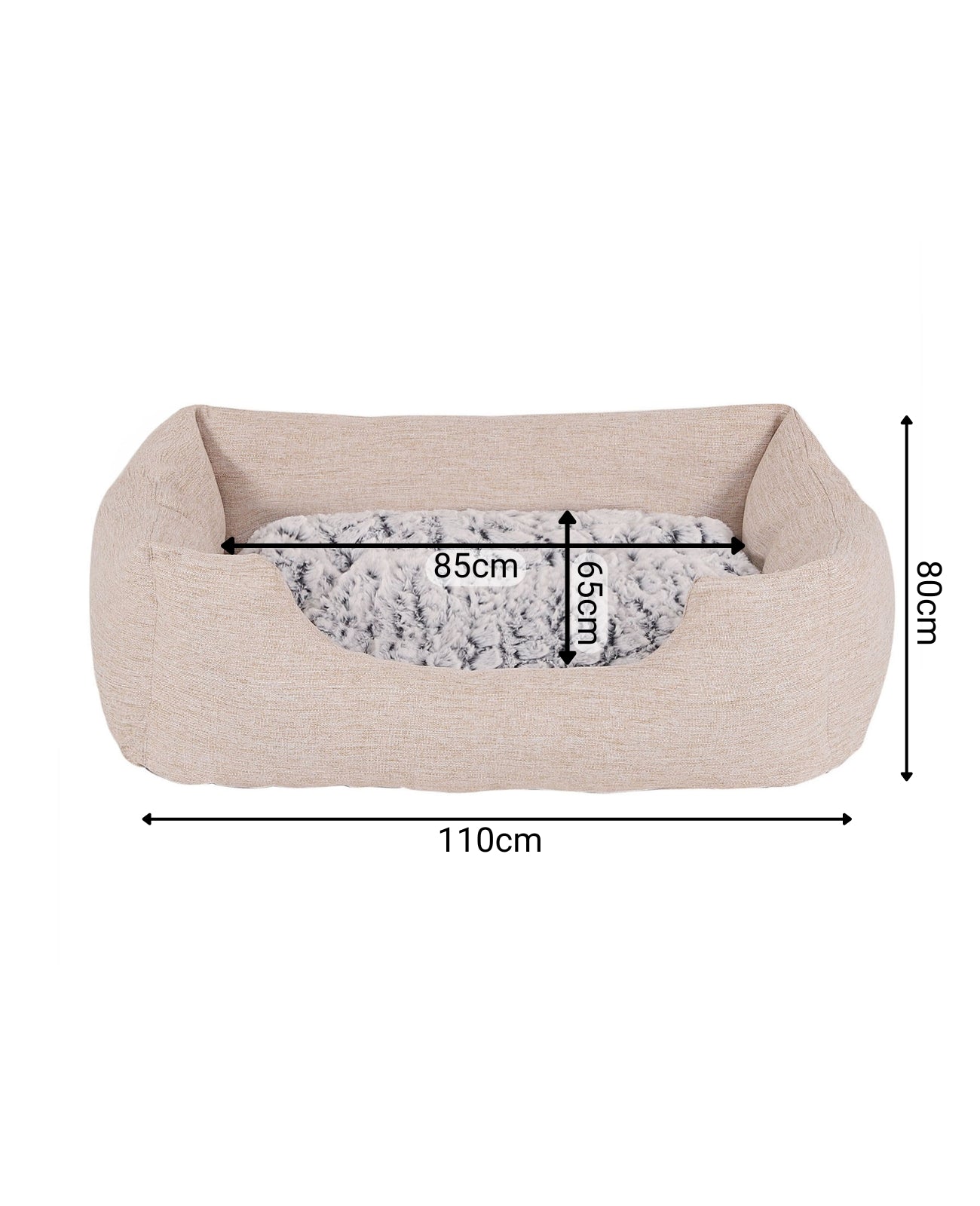 Cama para perros con cojín reversible