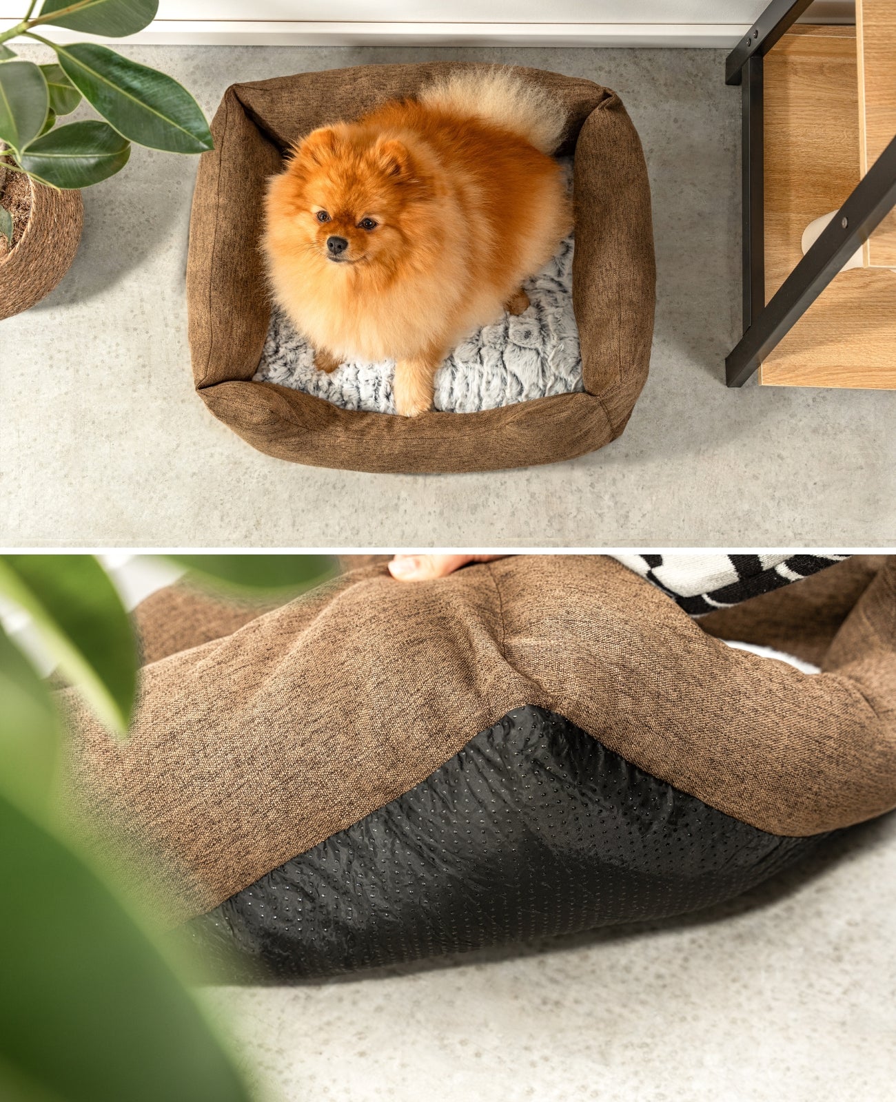 Cama para perros con cojín reversible
