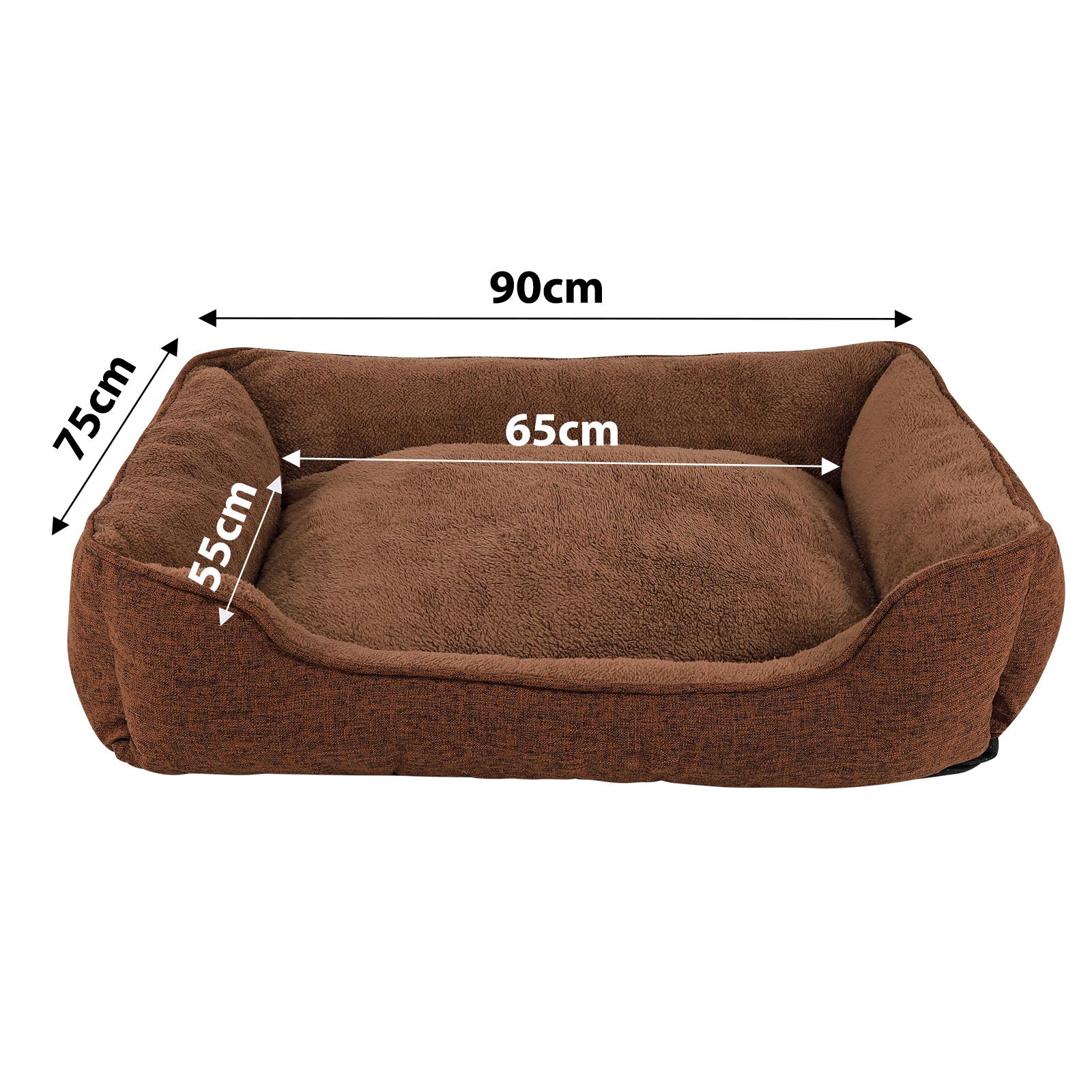 Cama para perros con funda extraíble
