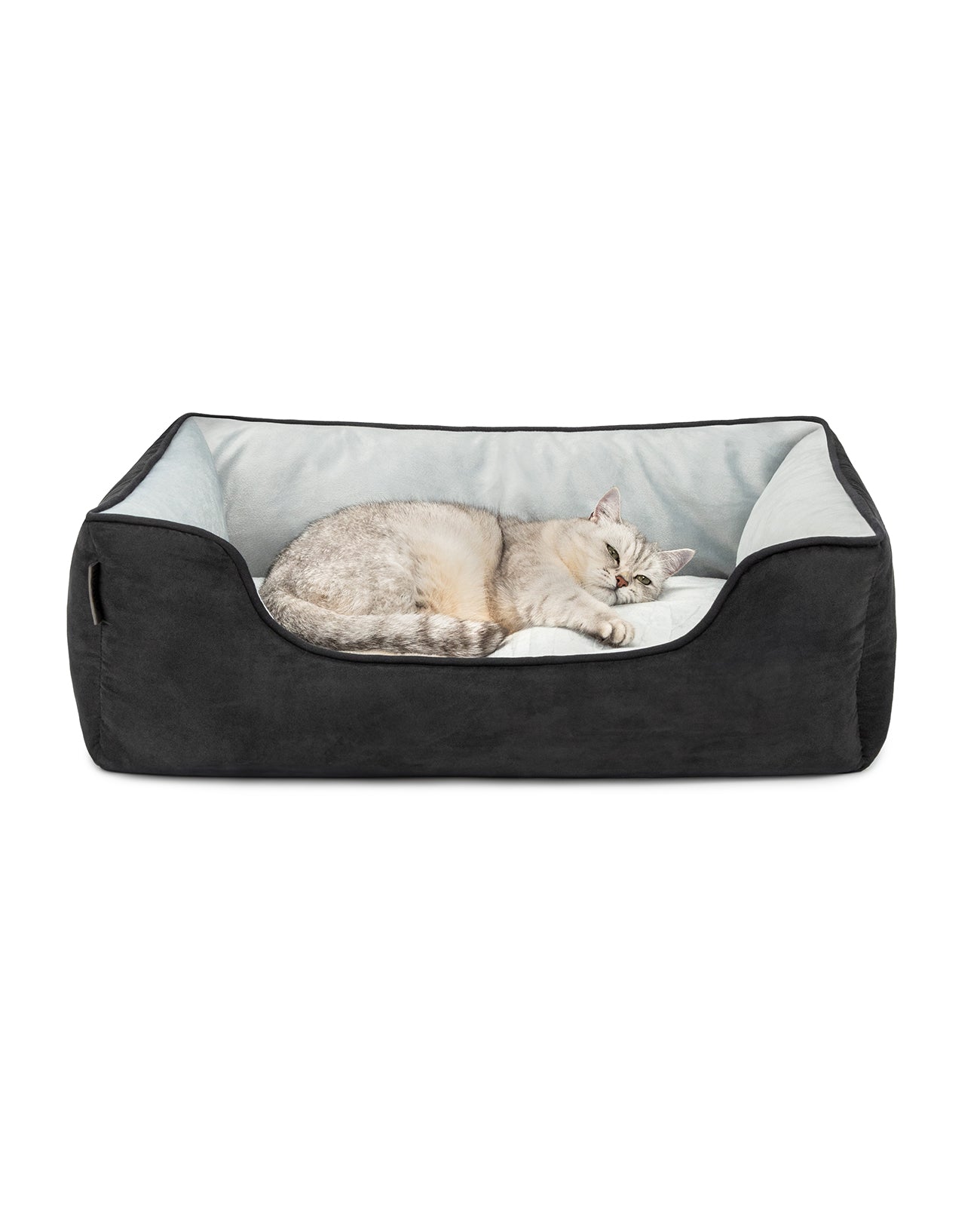 Cama para gatos 2 en 1 con aspecto de ante