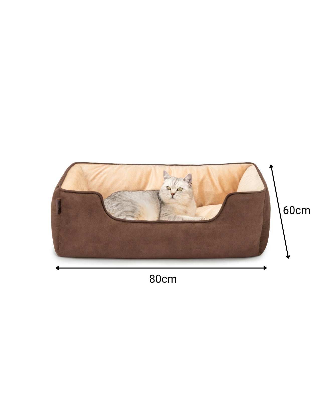 Cama para gatos 2 en 1 con aspecto de ante