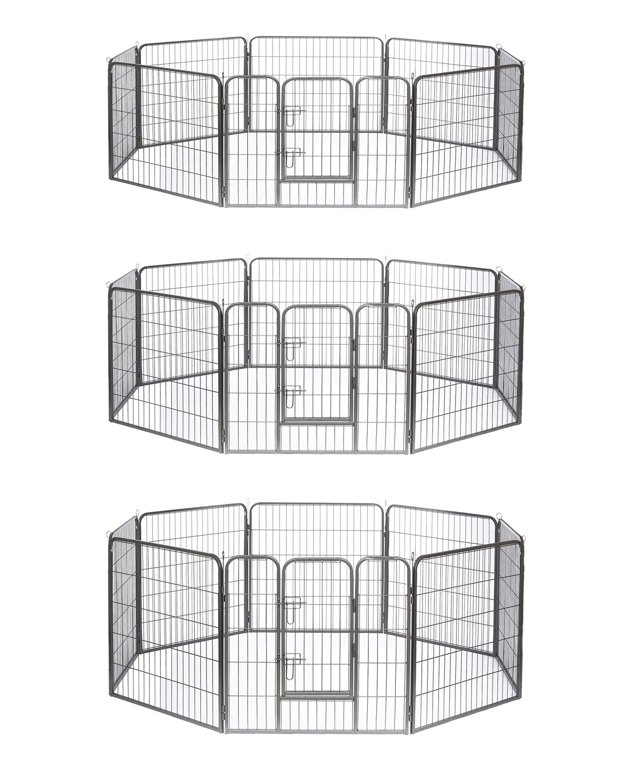 Recinto exterior metálico para cachorros