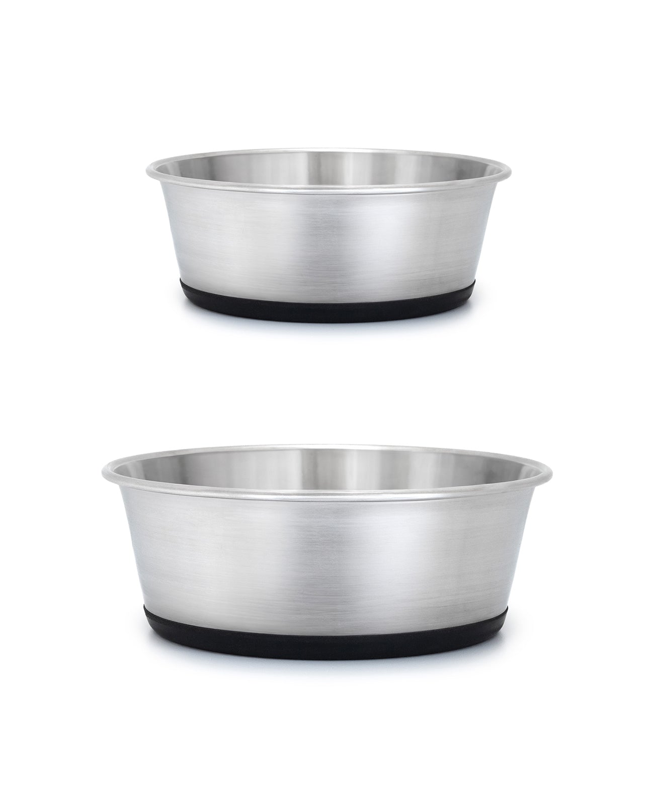 Comedero para gatos de acero inoxidable, antideslizante.