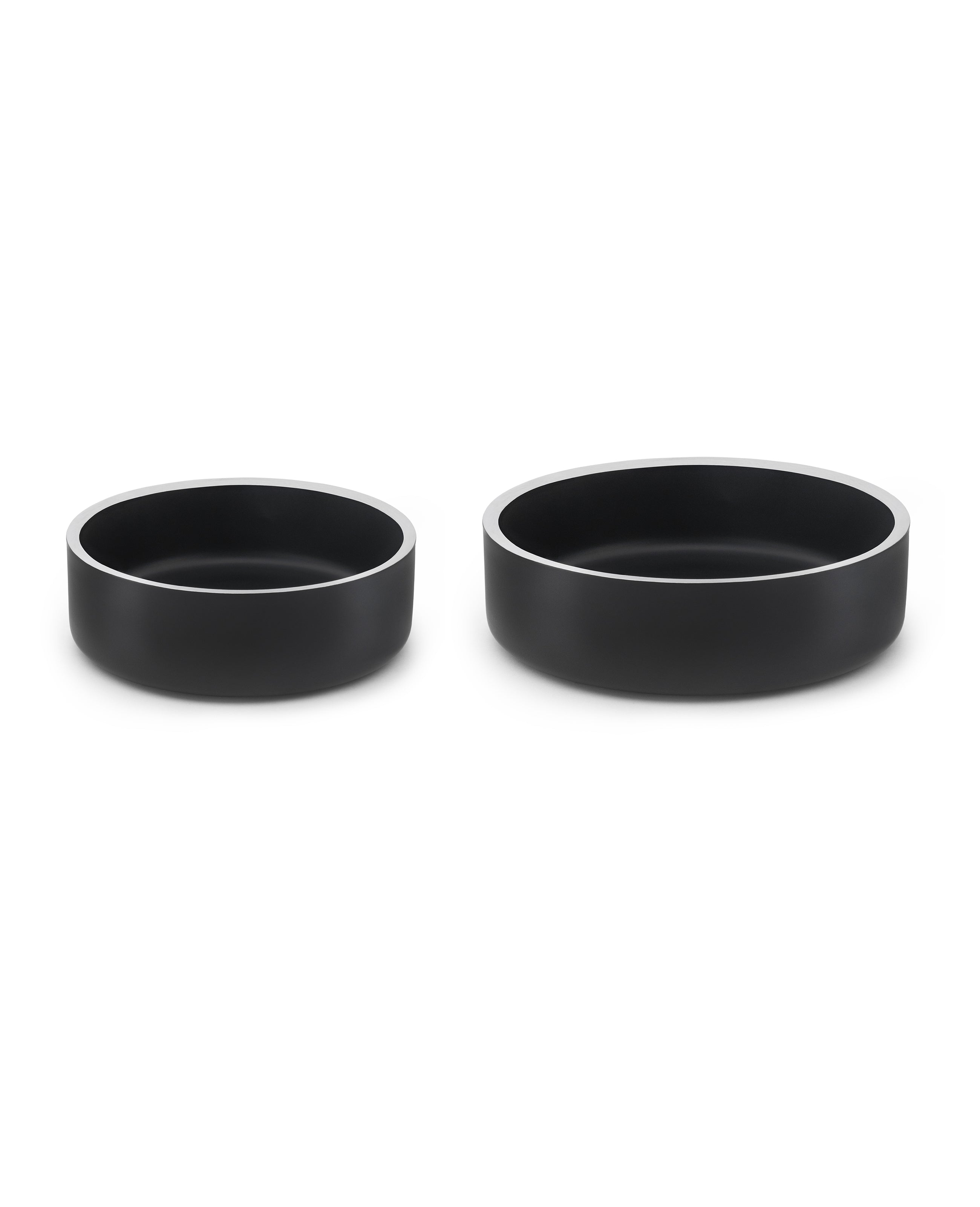 Comedero de acero inoxidable, negro