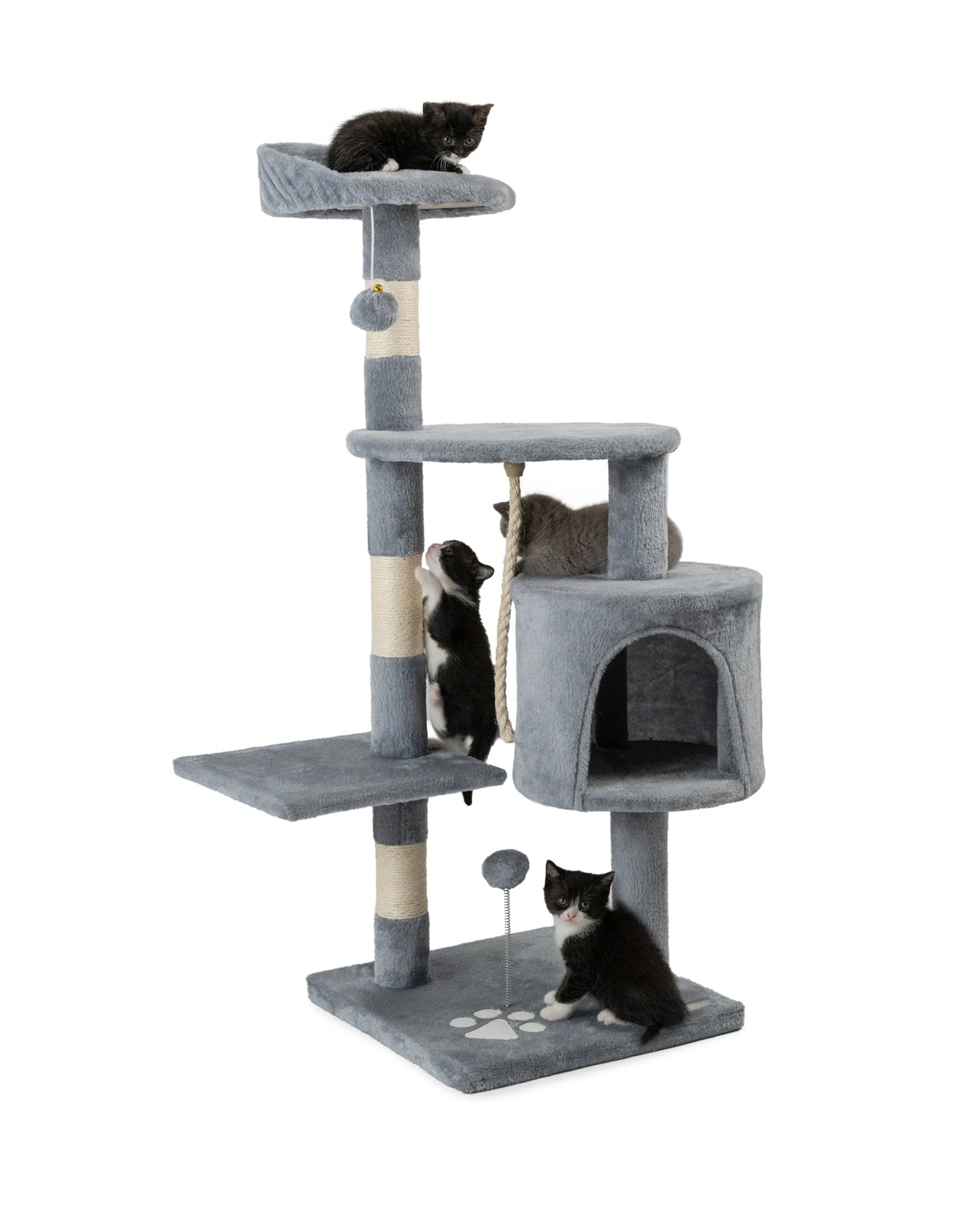 Altura del árbol para gatos 112 cm