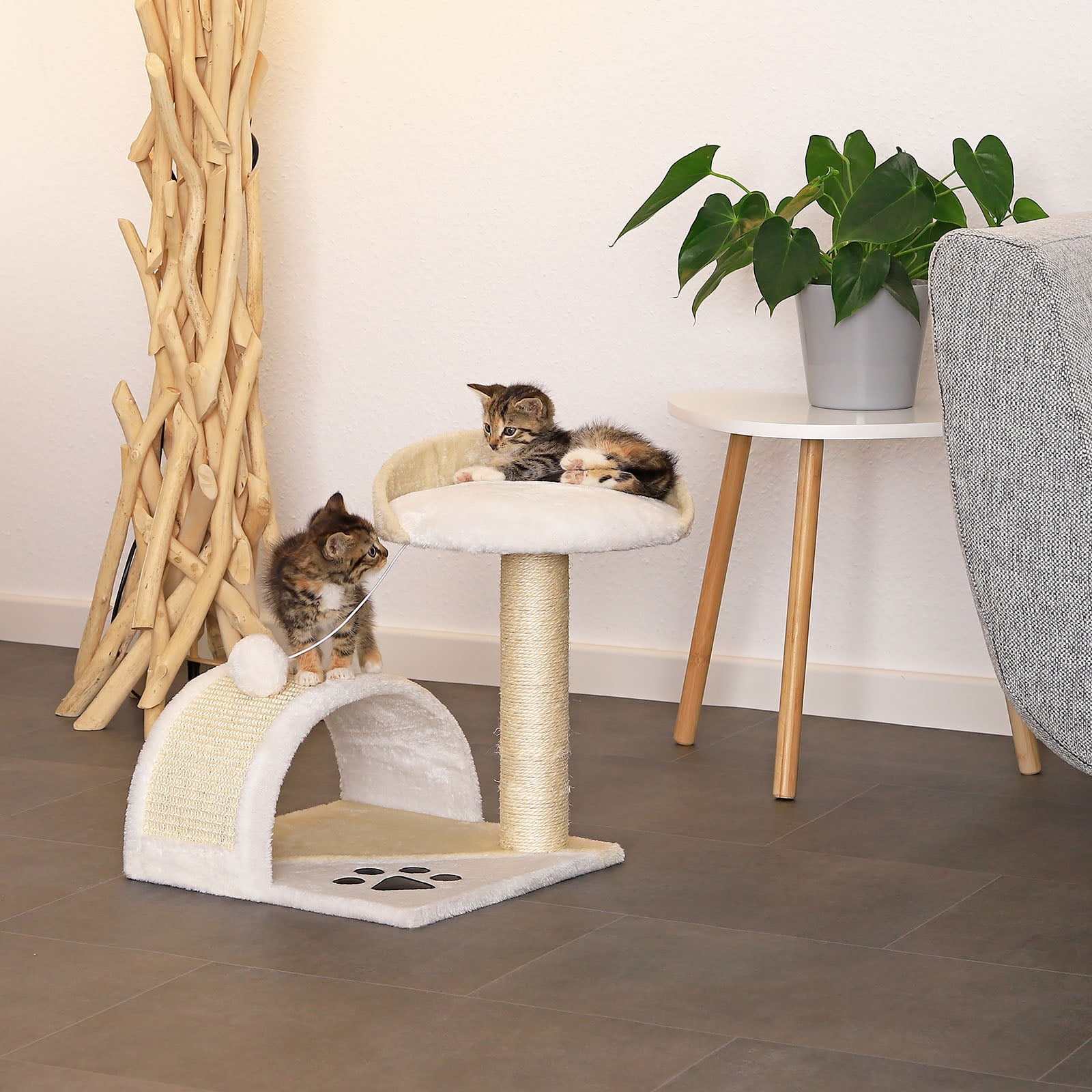 Poste rascador para gatos altura 43 cm