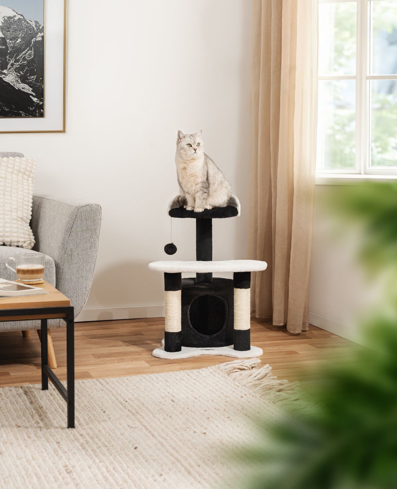 Poste rascador para gatos altura 65 cm