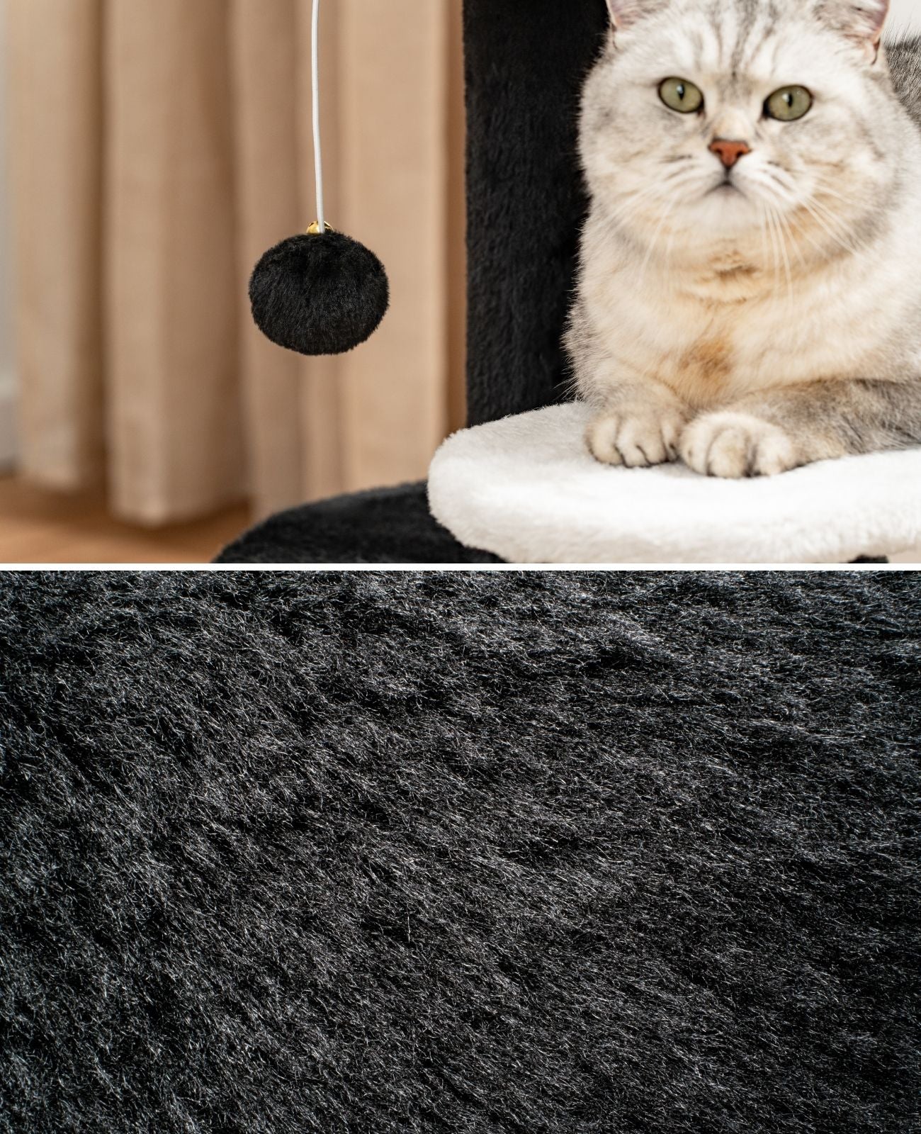 Poste rascador para gatos altura 65 cm