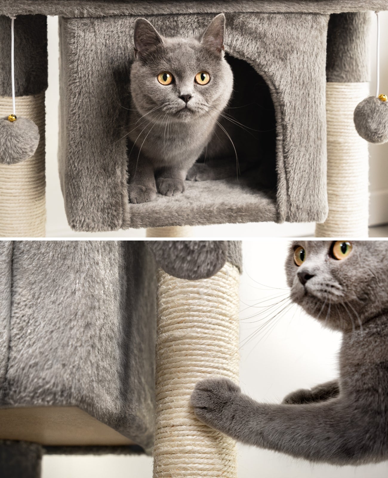 Poste rascador para gatos, 60 cm