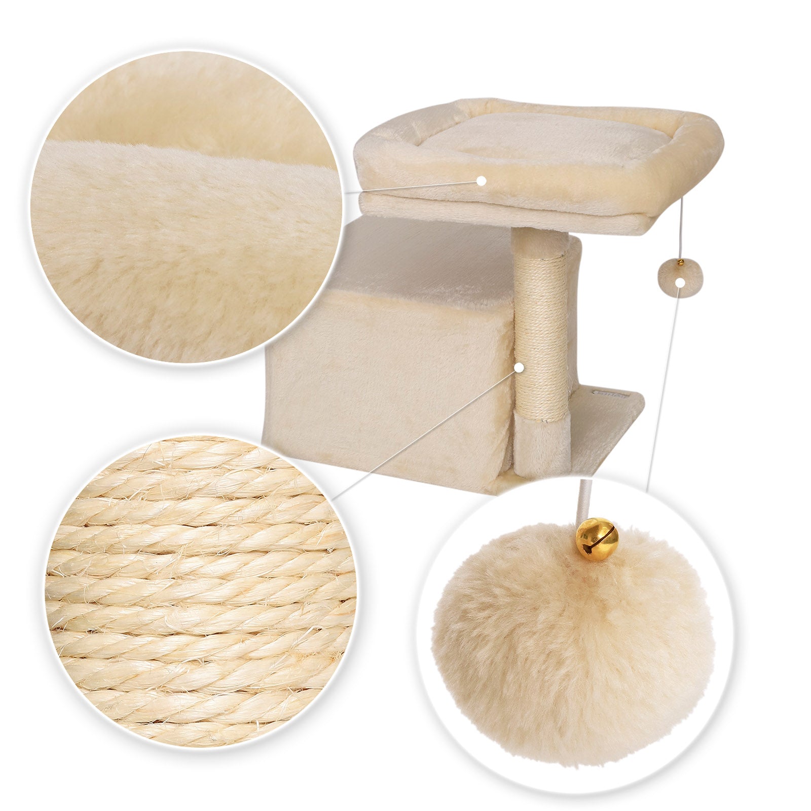 Poste rascador para gatos altura 50 cm