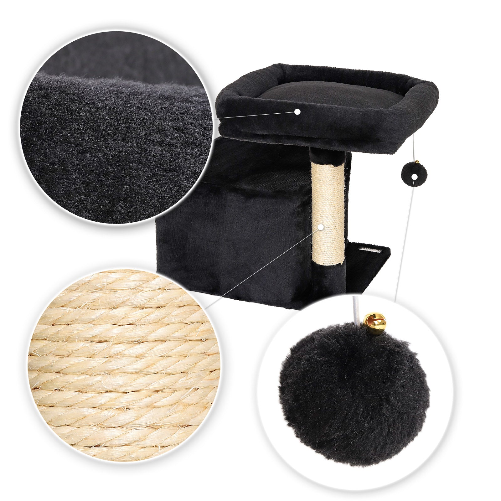 Poste rascador para gatos altura 50 cm