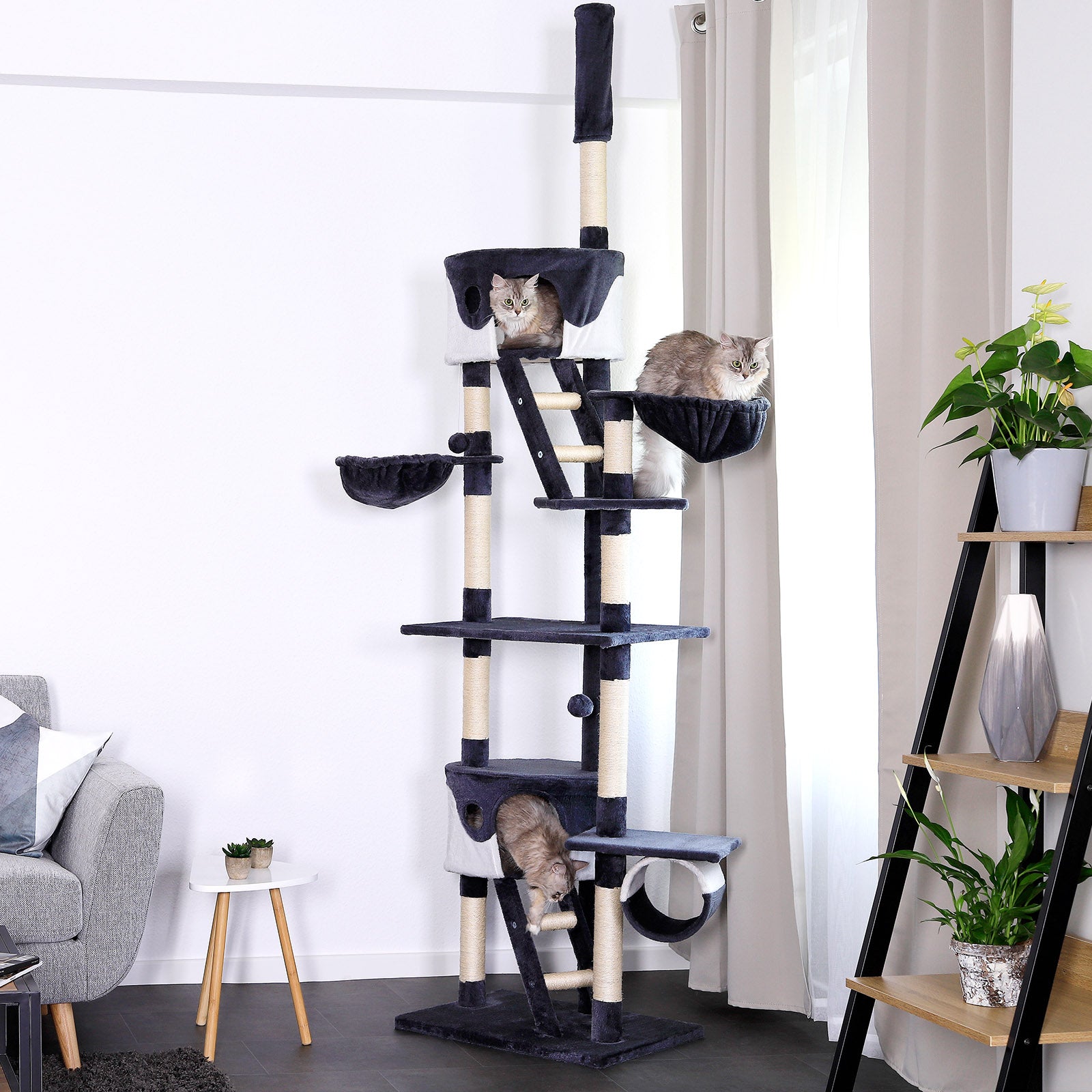 Árbol para gatos XXL de altura regulable