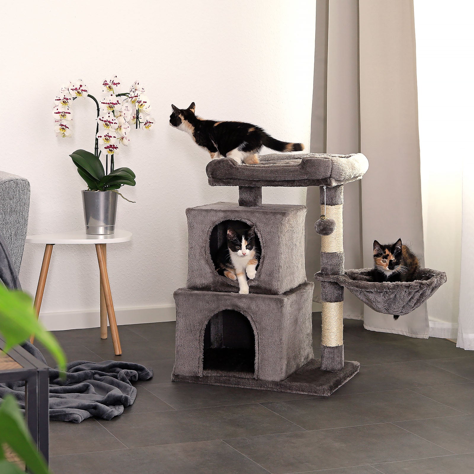 Poste rascador para gatos, 70 cm