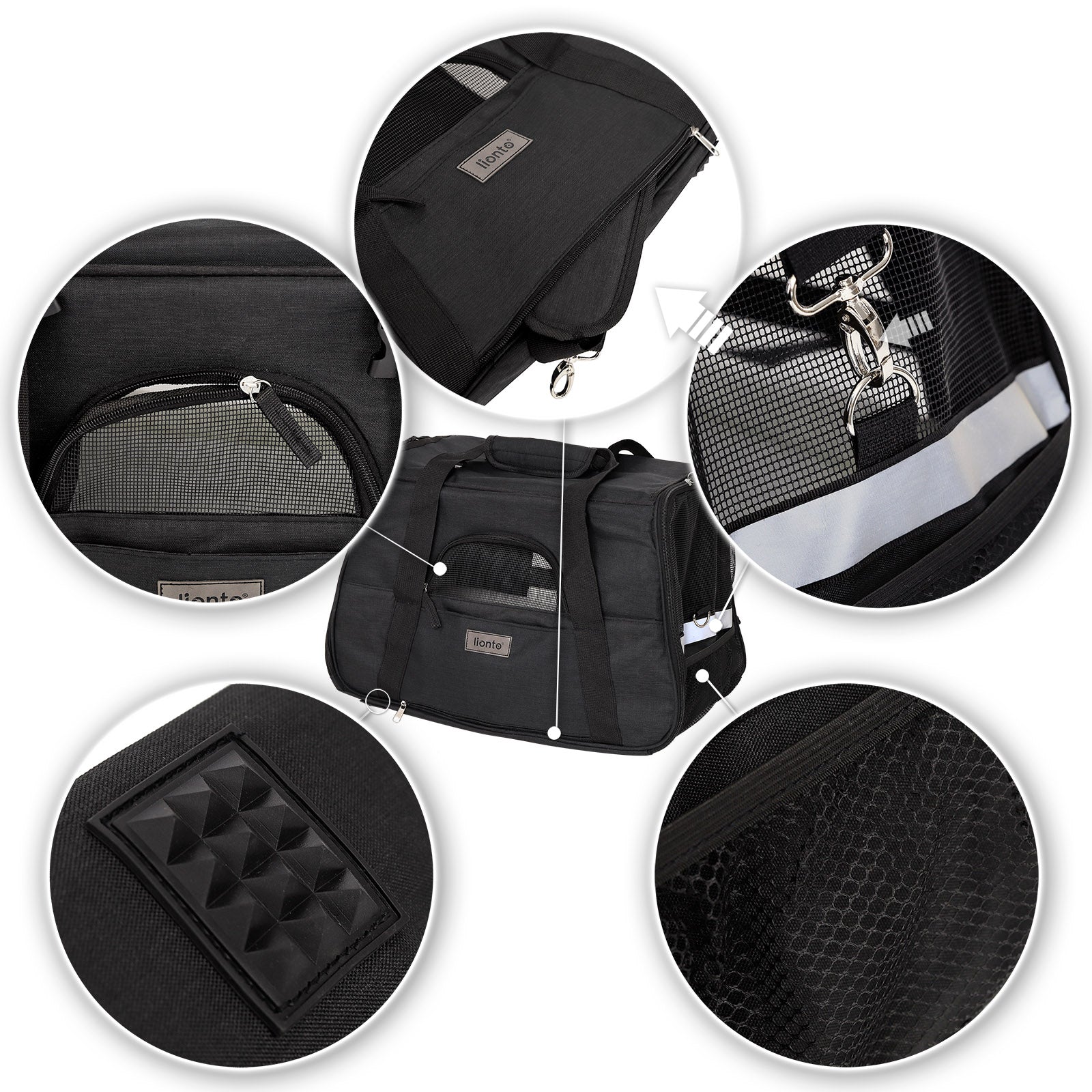 Bolsa de transporte plegable para gatos