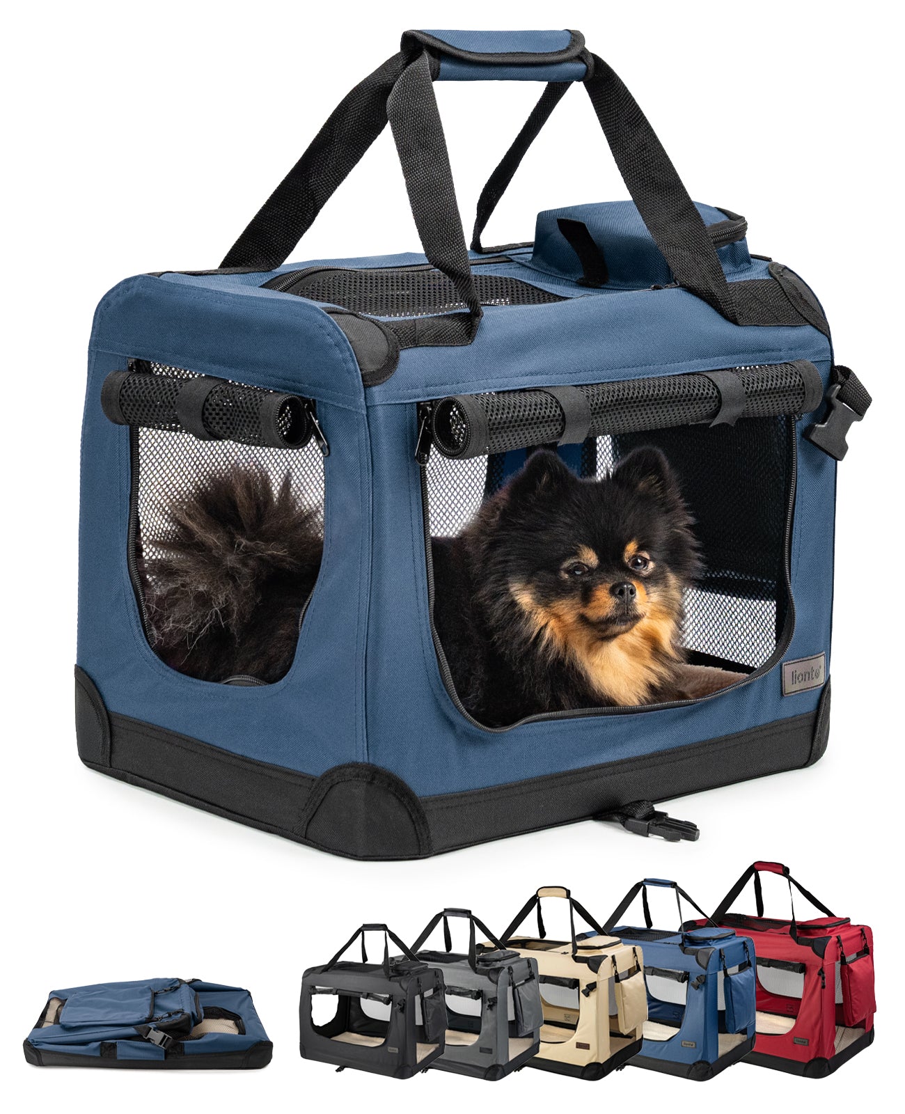Zusammenklappbare Hundetransportkiste