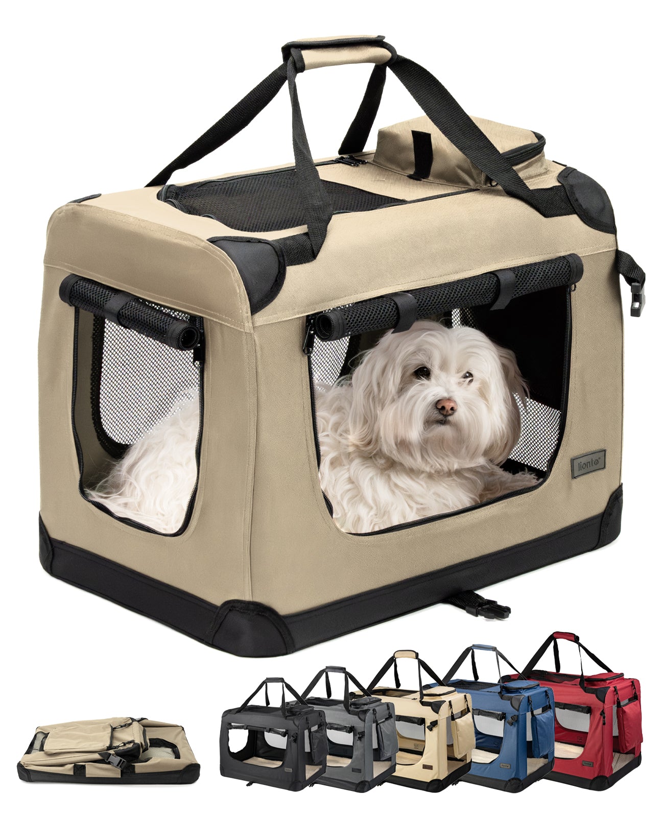 Zusammenklappbare Hundetransportkiste