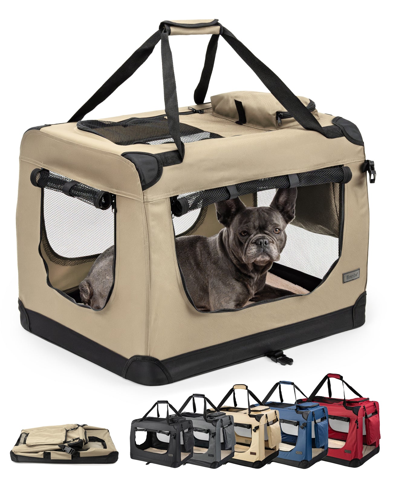 Zusammenklappbare Hundetransportkiste