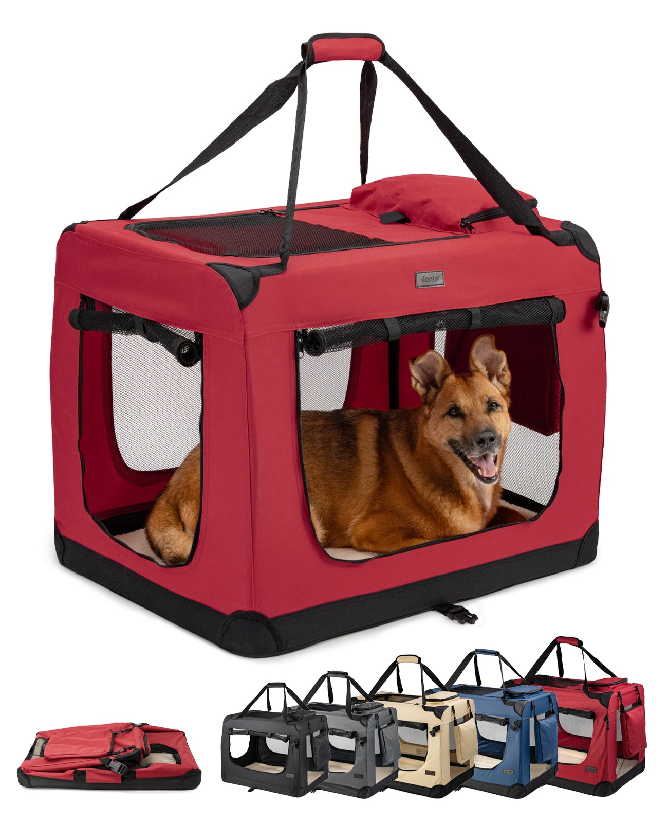 Zusammenklappbare Hundetransportkiste
