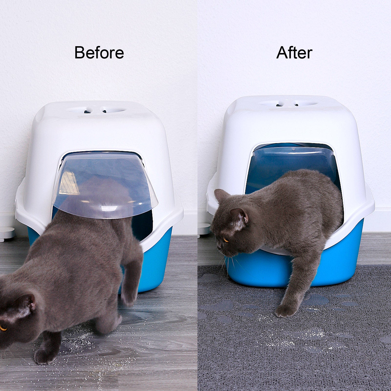 Estera para caja de arena para gatos