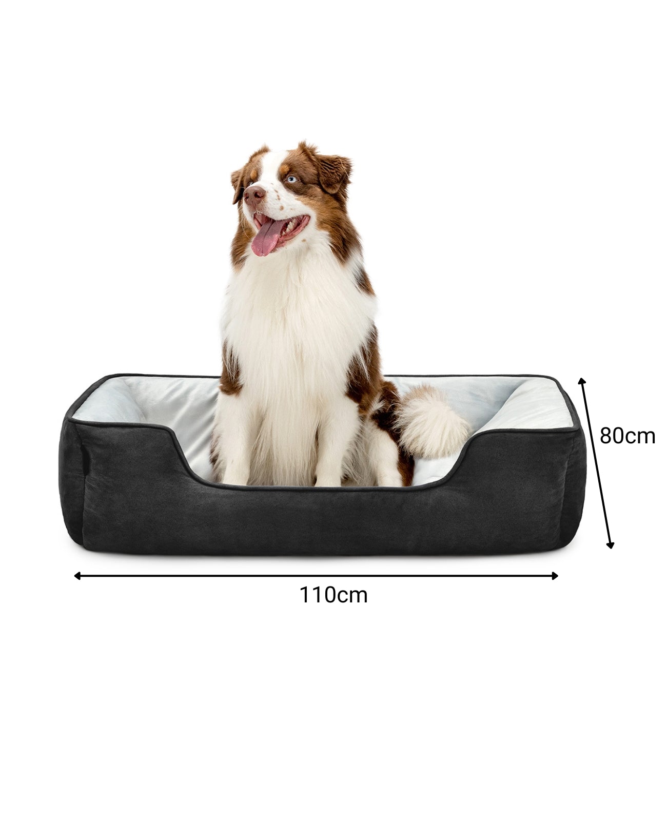 Cama para perros 2 en 1 con aspecto de ante