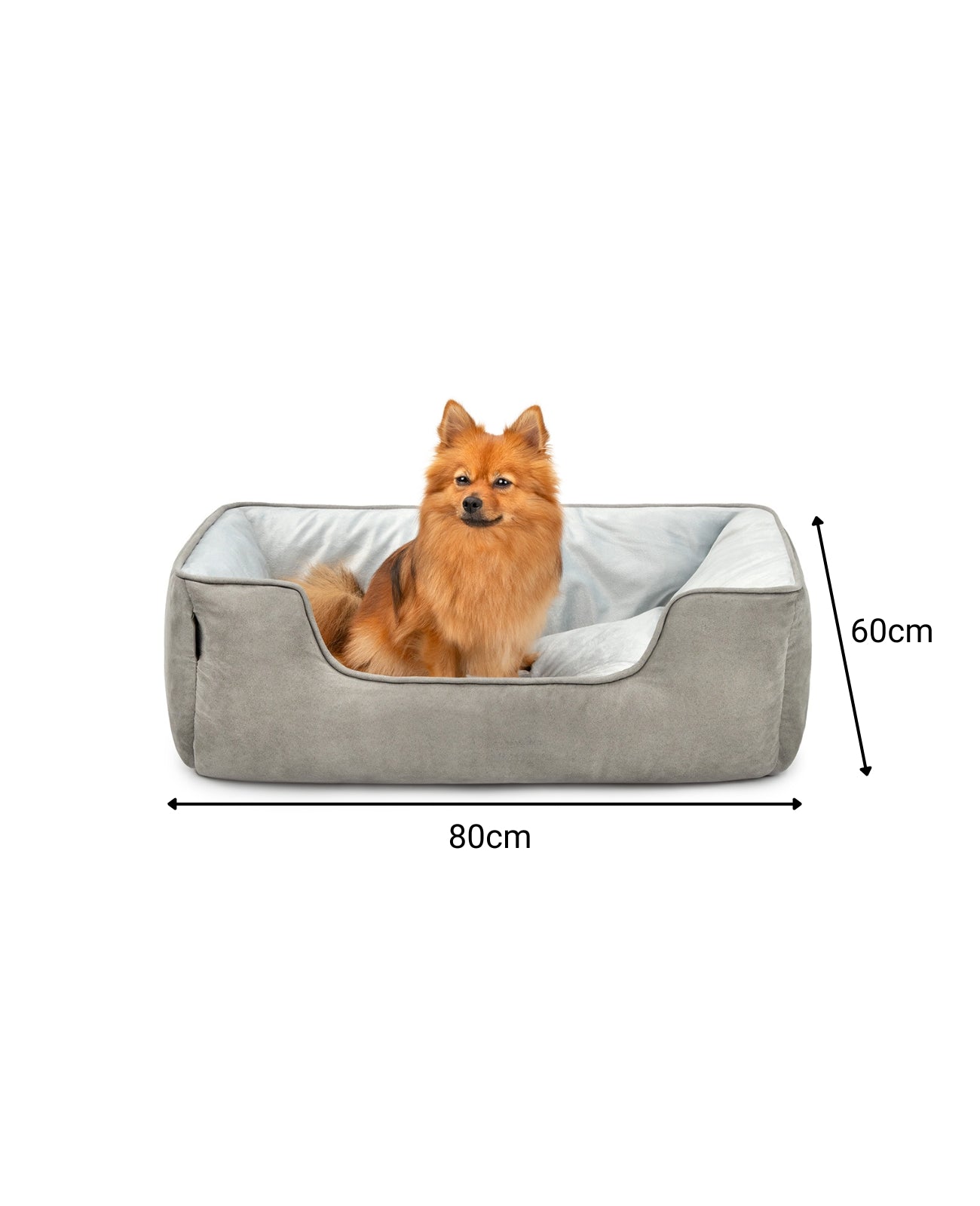 Cama para perros 2 en 1 con aspecto de ante