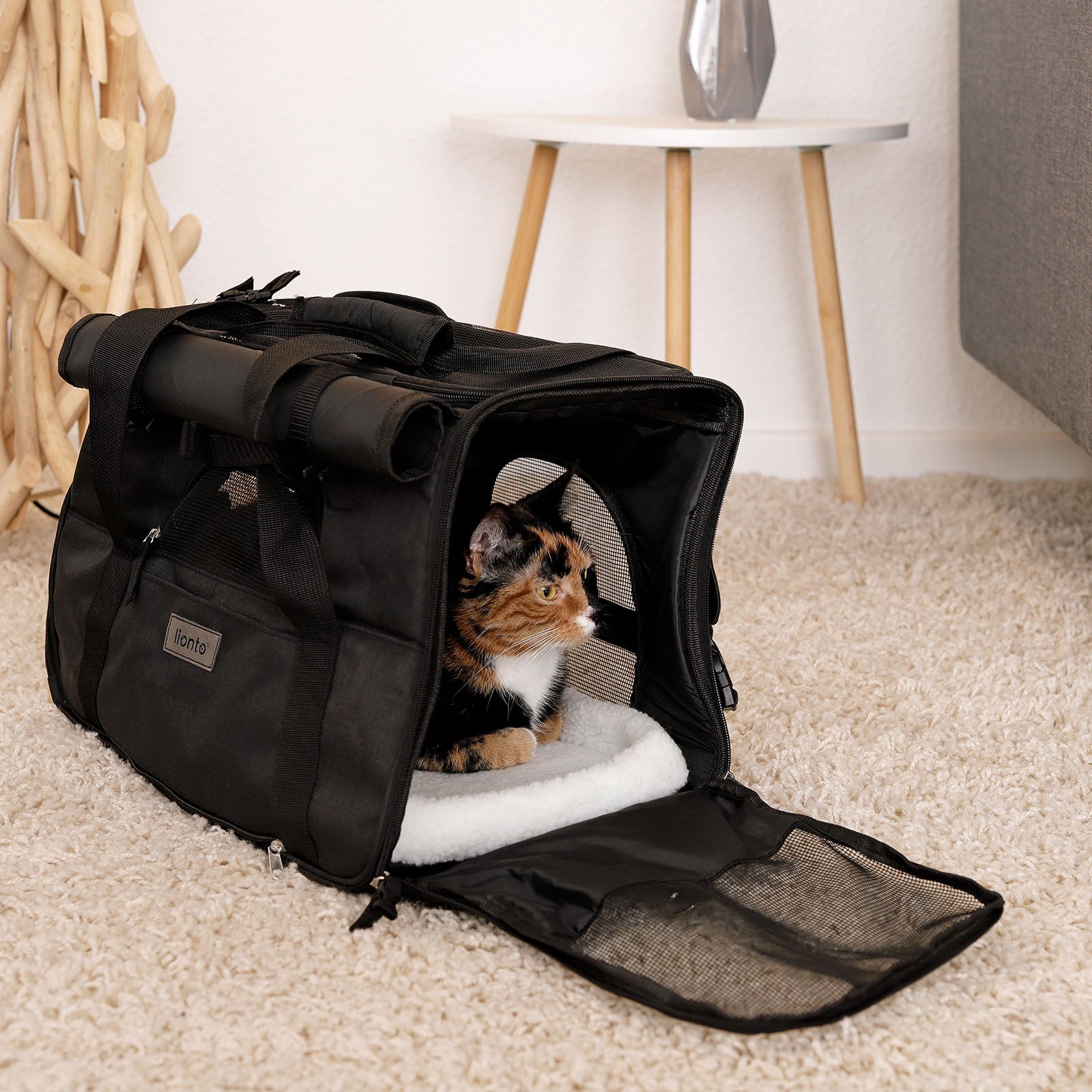 Bolsa de transporte plegable para gatos
