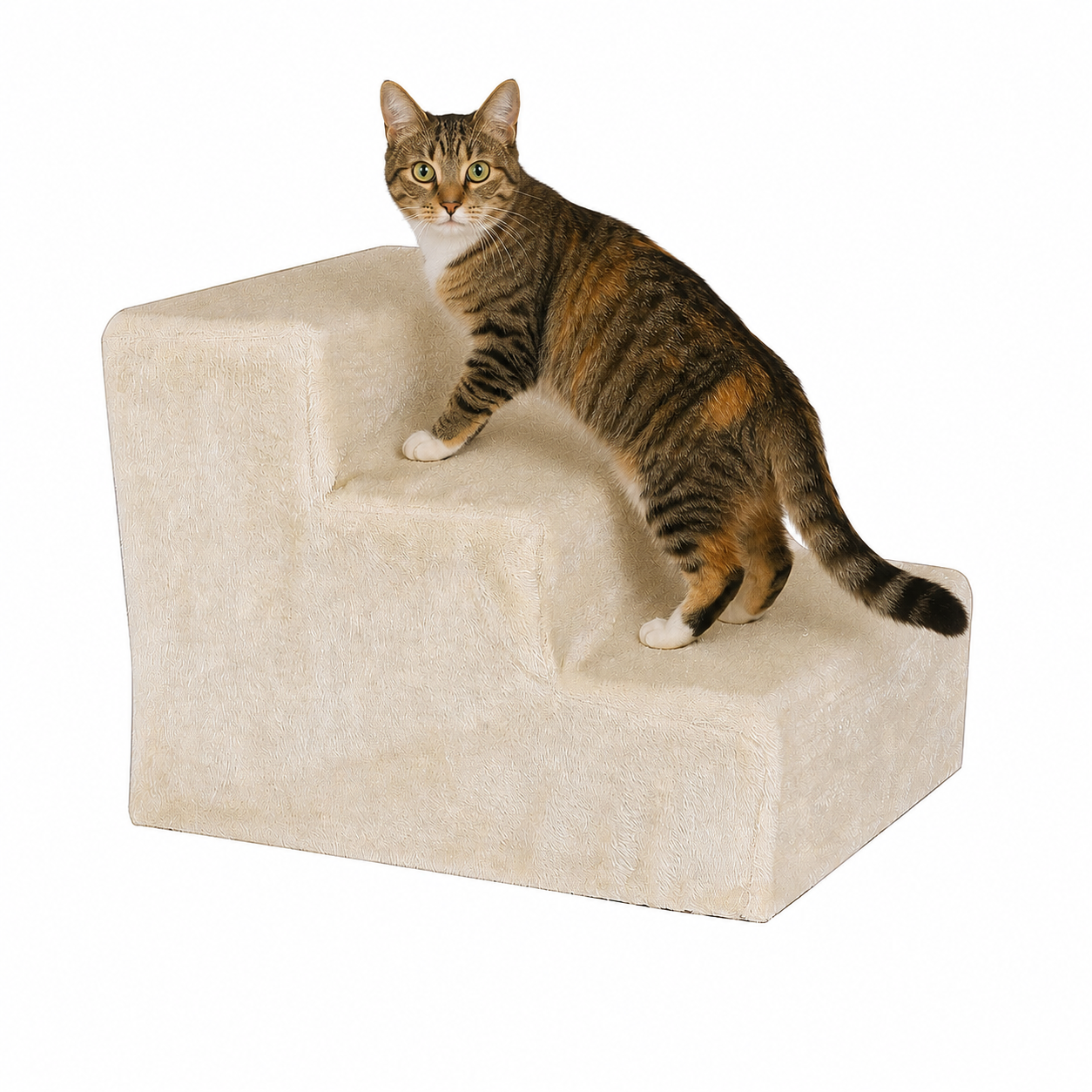 Escaleras para gatos con funda de felpa