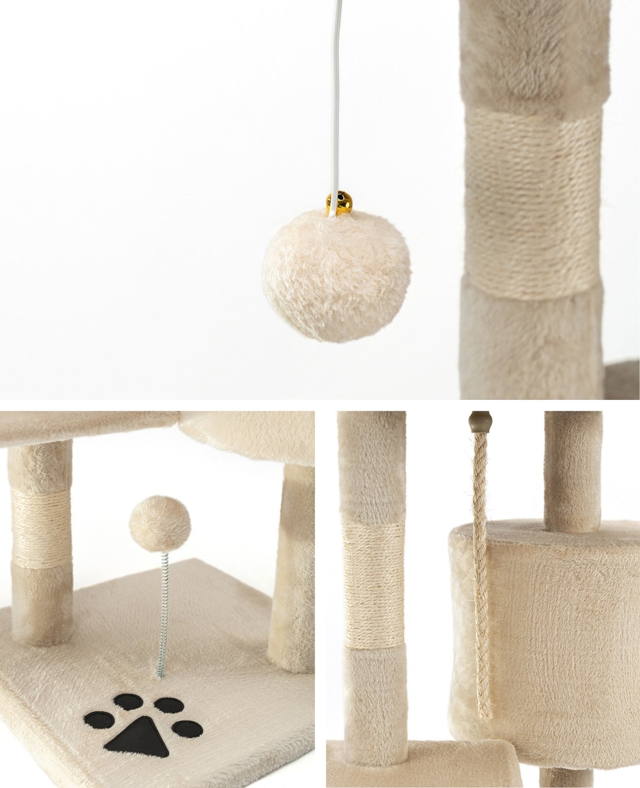 Altura del árbol para gatos 112 cm