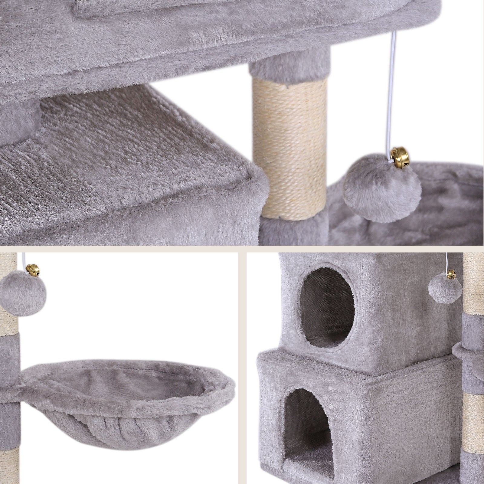Poste rascador para gatos, 70 cm