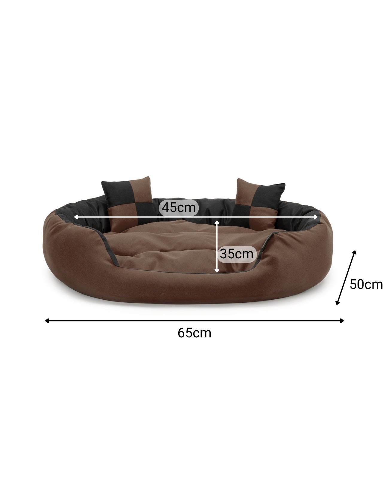 Cama para perros 4 en 1 con cojín reversible