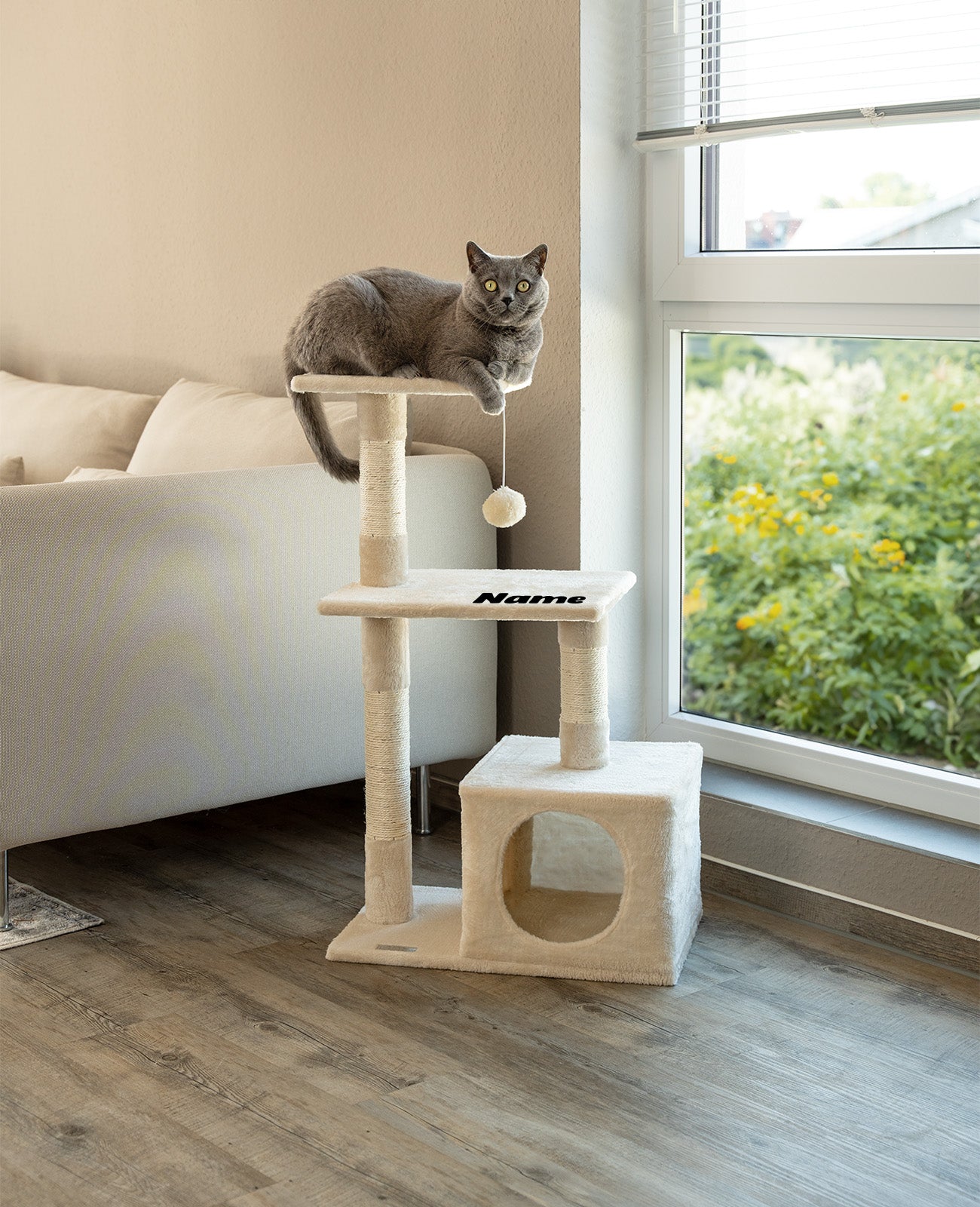 Poste rascador 85 cm, personalizado