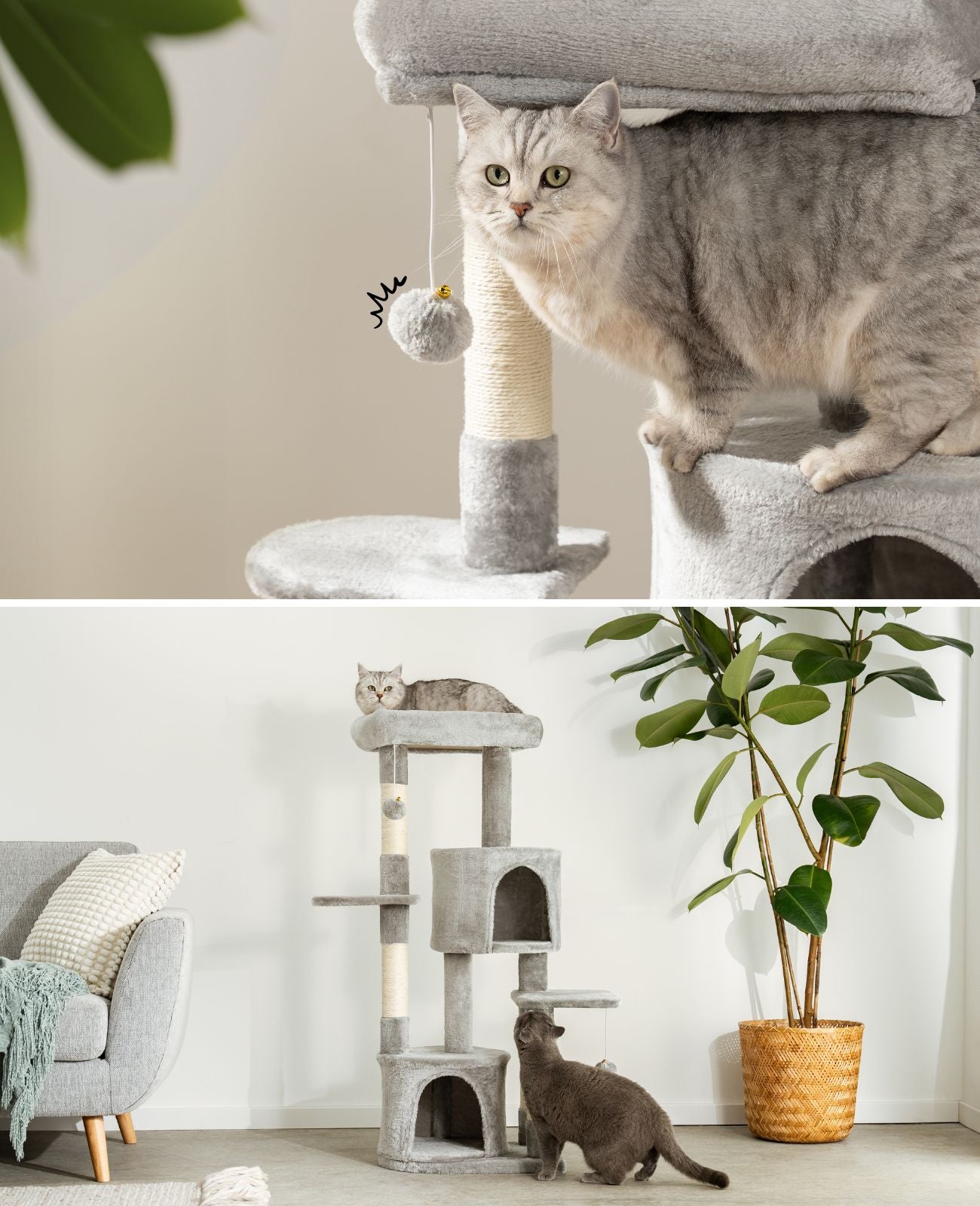 Poste rascador, 115 cm