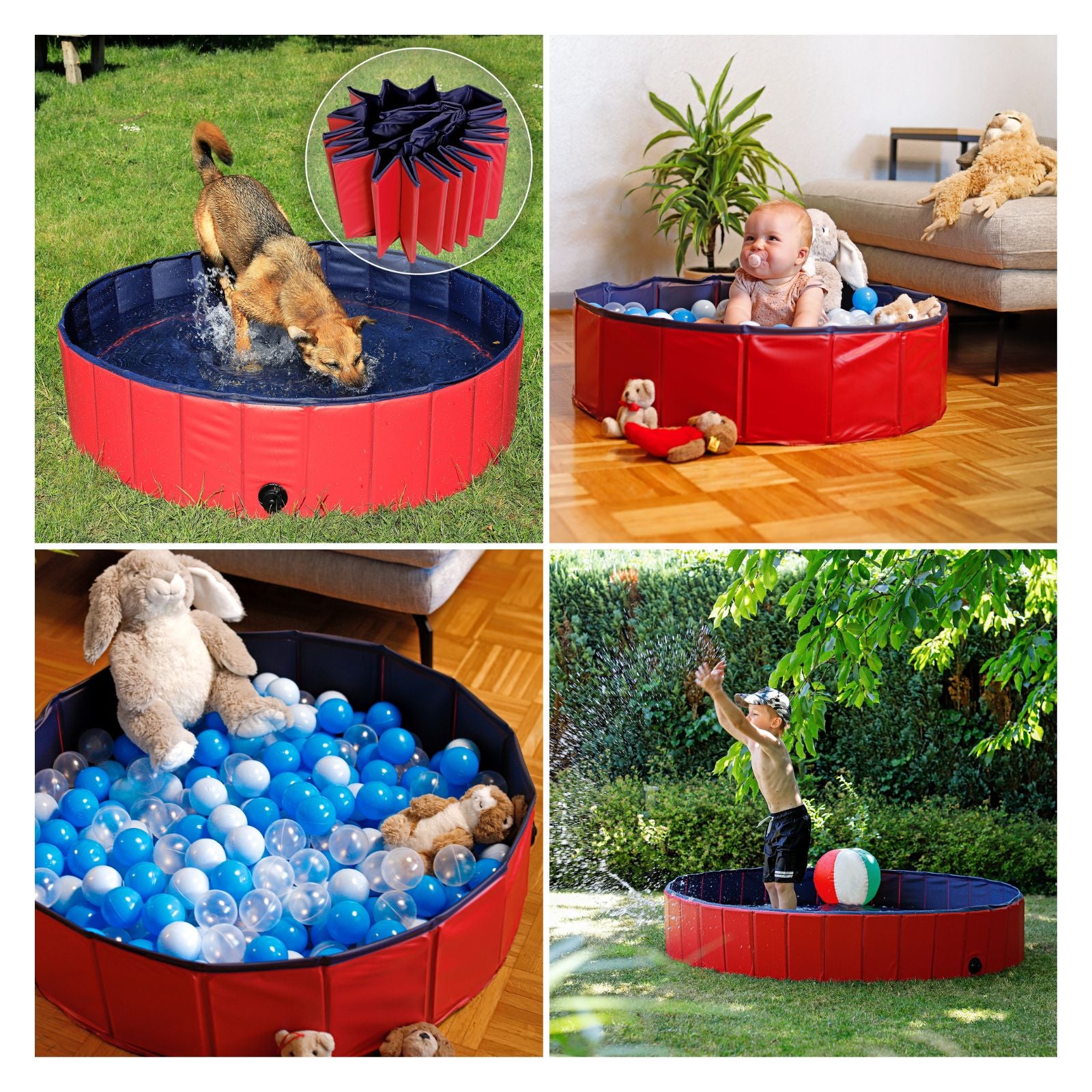 Piscina para perros plegable