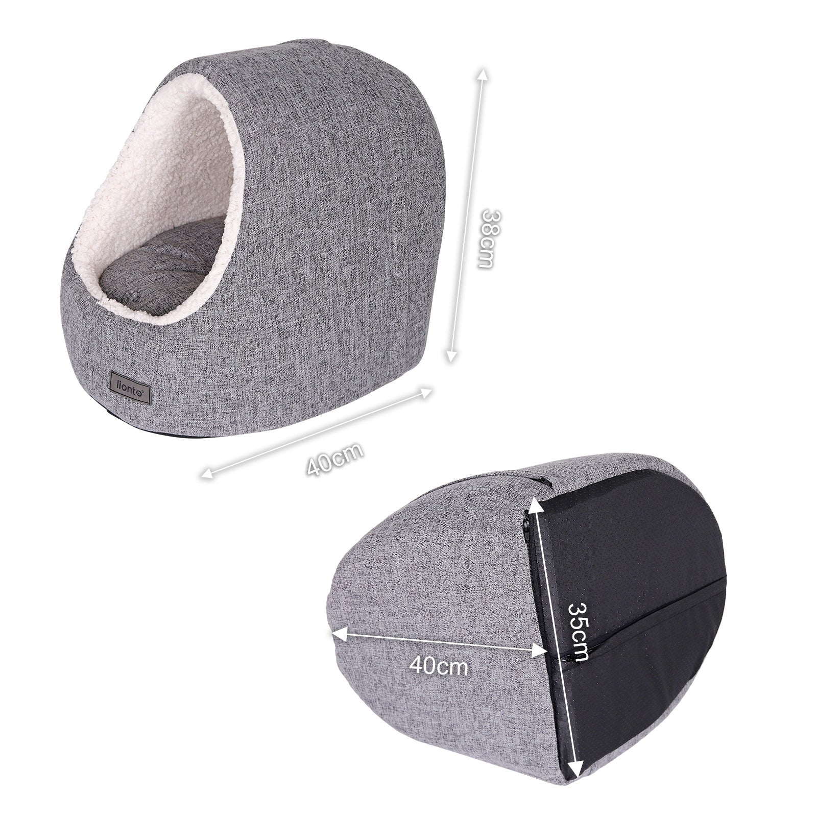 Cueva para gatos con cojín reversible