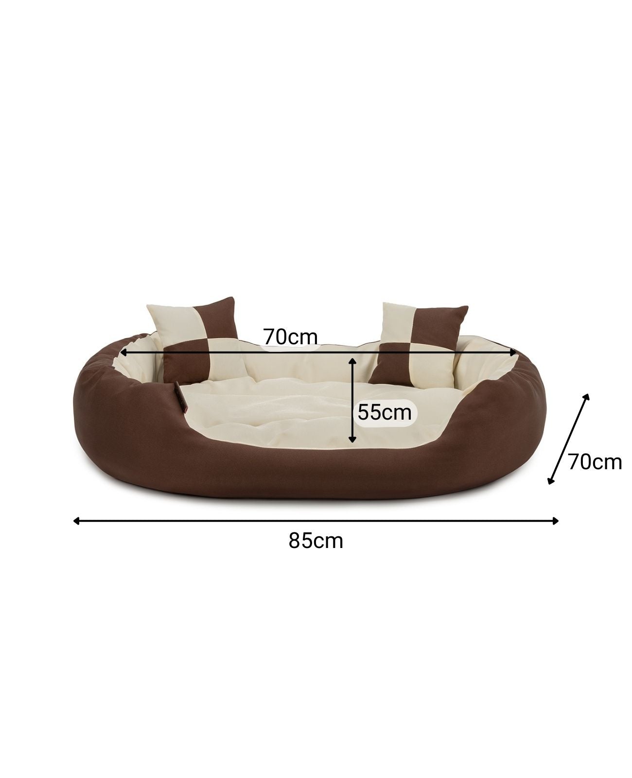 Cama para perros 4 en 1 con cojín reversible