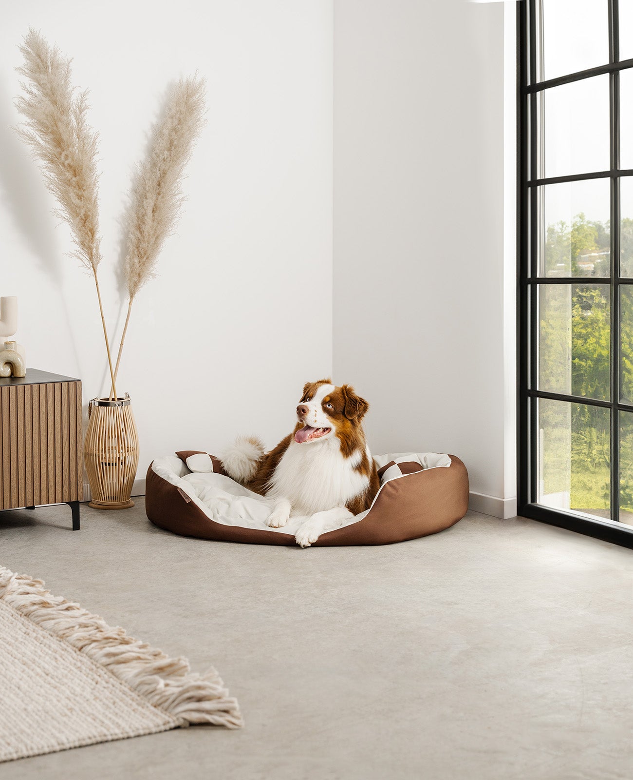 Cama para perros 4 en 1 con cojín reversible
