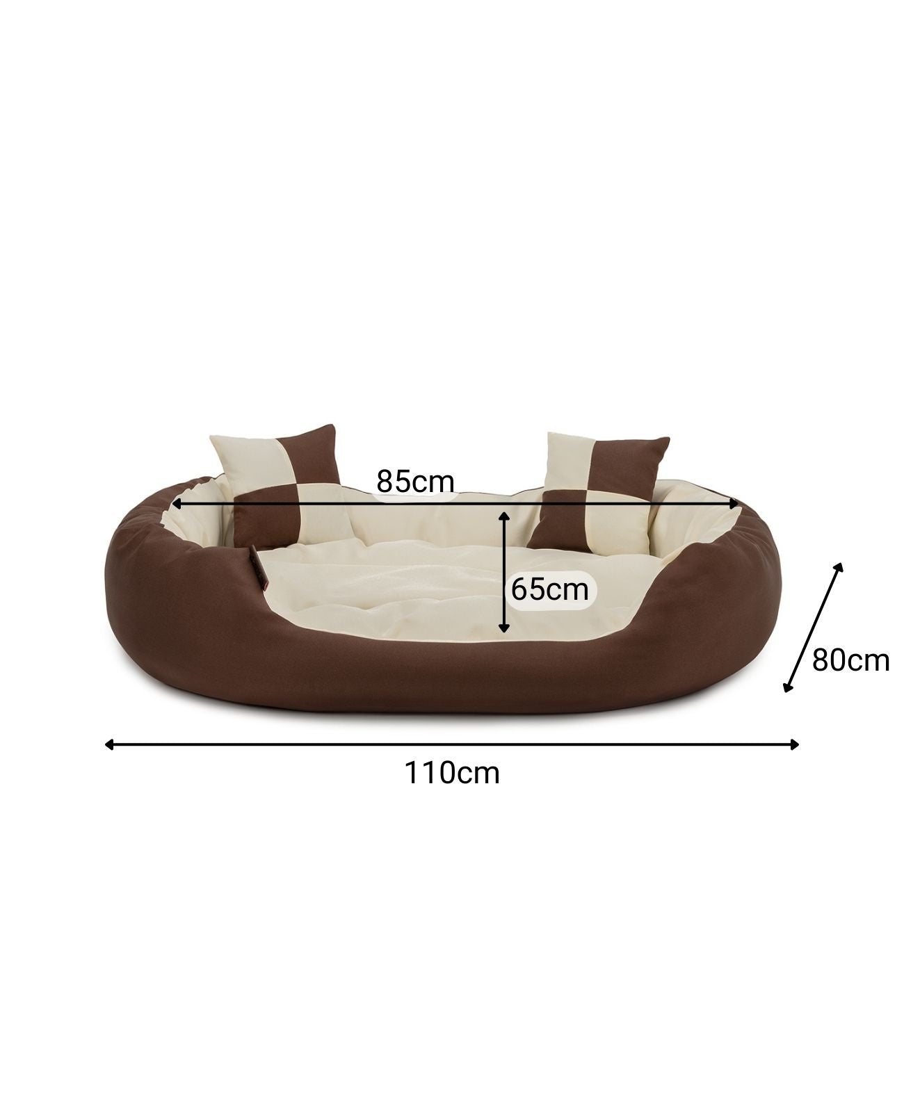 Cama para perros 4 en 1 con cojín reversible